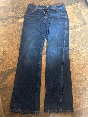 Wrangler Boy’s Dark Blue Straight-Leg Jeans